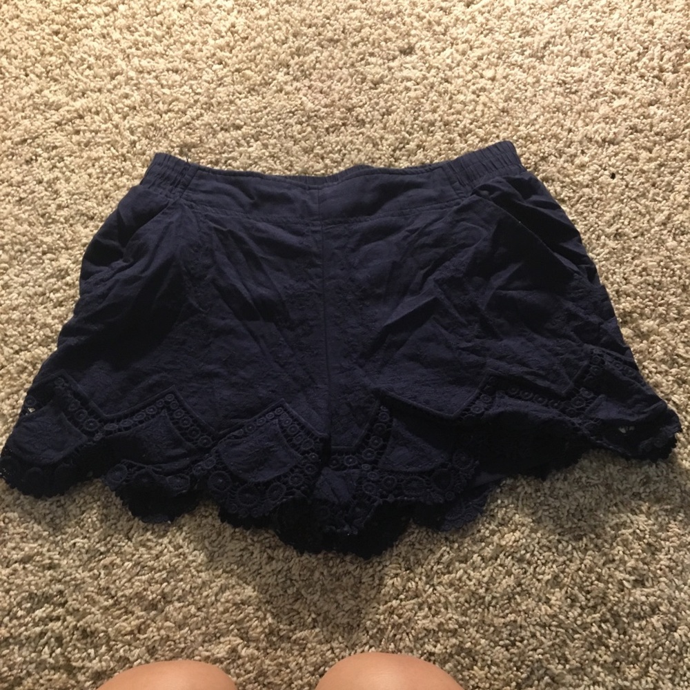 Dark blue cloth shorts